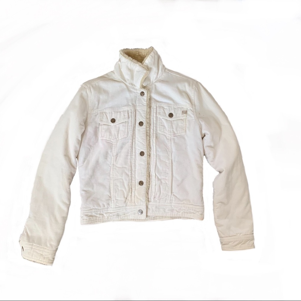 COPY - ⭐️ ROXY white corduroy jacket